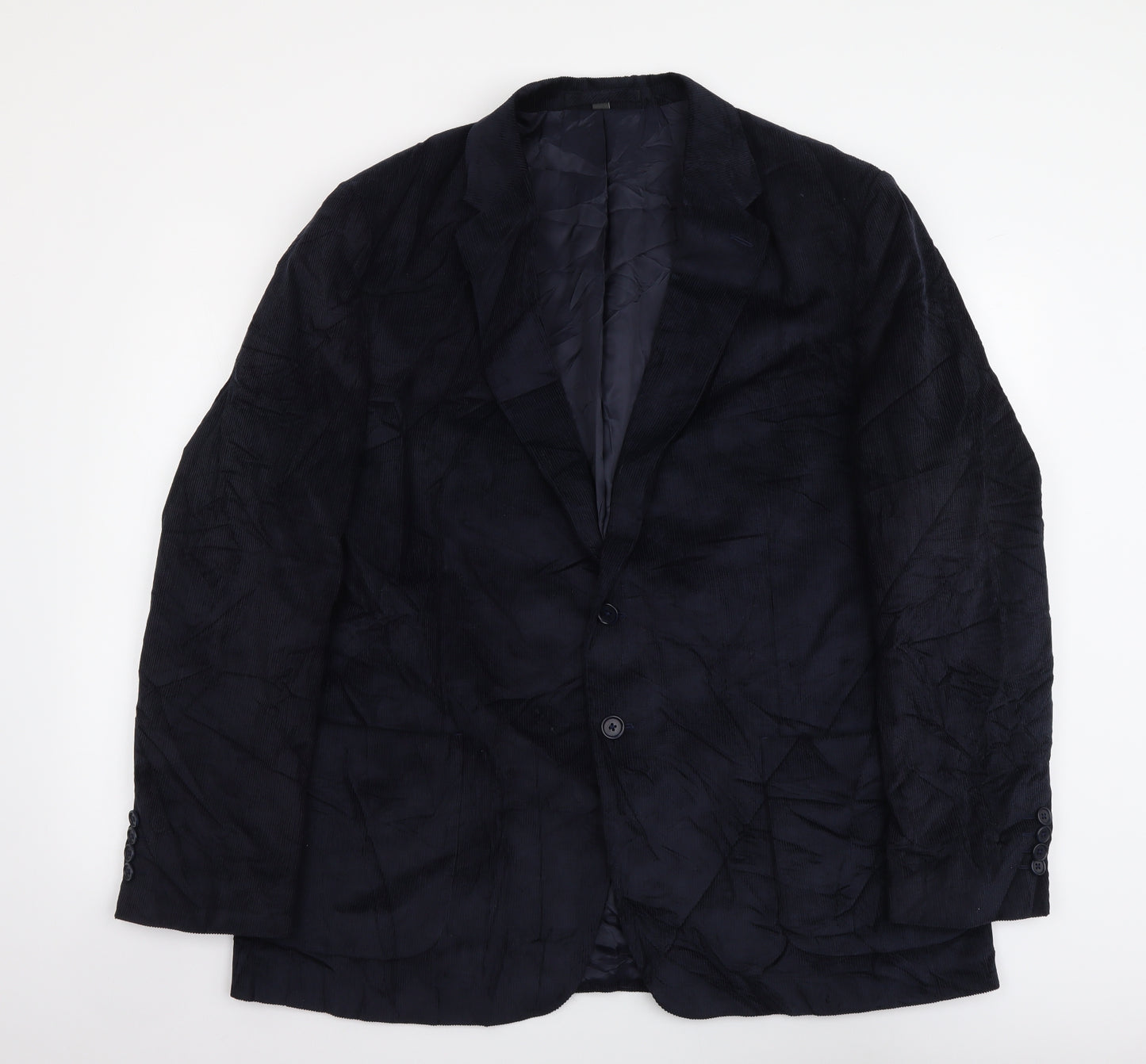 Marks and Spencer Mens Blue Cotton Jacket Suit Jacket Size XL