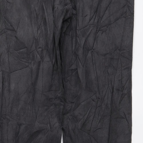 Marks and Spencer Mens Grey Cotton Straight Jeans Size 30 in L31 in Regular Button