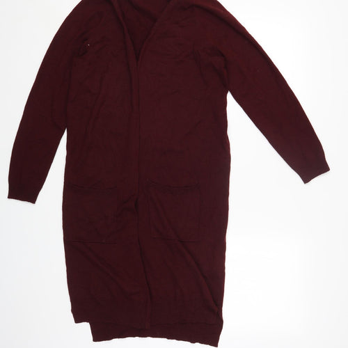 HeartSoul Womens Red Round Neck Acrylic Cardigan Jumper Size M