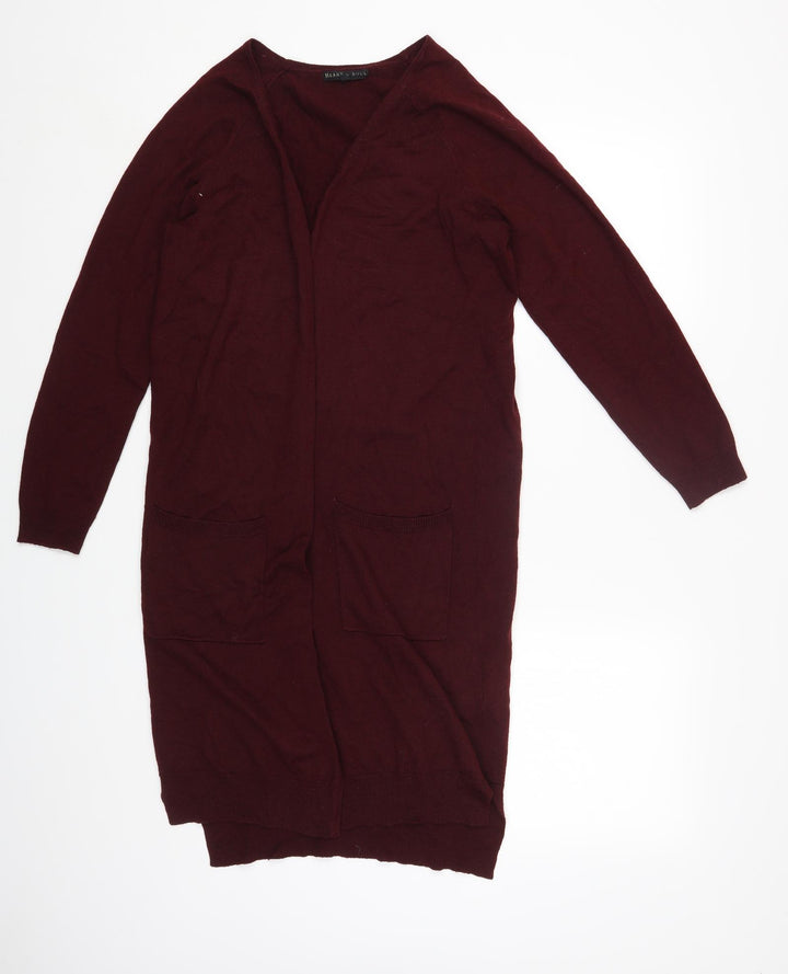 HeartSoul Womens Red Round Neck Acrylic Cardigan Jumper Size M