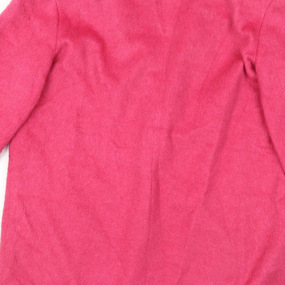 F&F Womens Pink Trench Coat Coat Size 10 Button