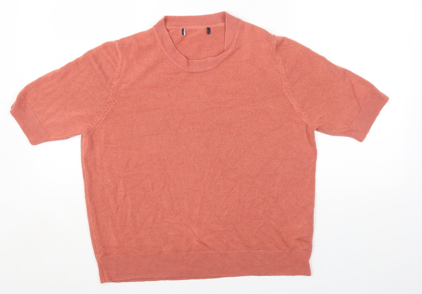 Marks and Spencer Womens Pink Round Neck Acrylic Pullover Jumper Size 16