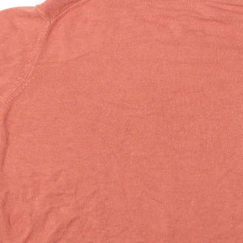 Marks and Spencer Womens Pink Round Neck Acrylic Pullover Jumper Size 16