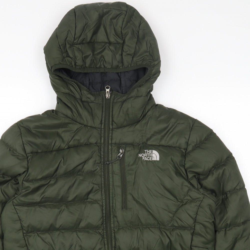 The North Face Mens Green Rain Coat Coat Size M Zip