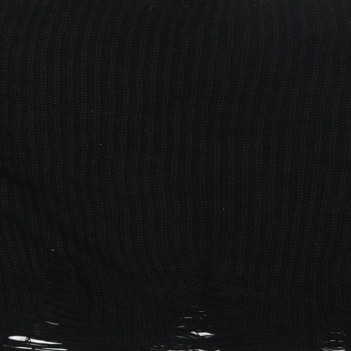 Primark Womens Black Round Neck Acrylic Pullover Jumper Size 10