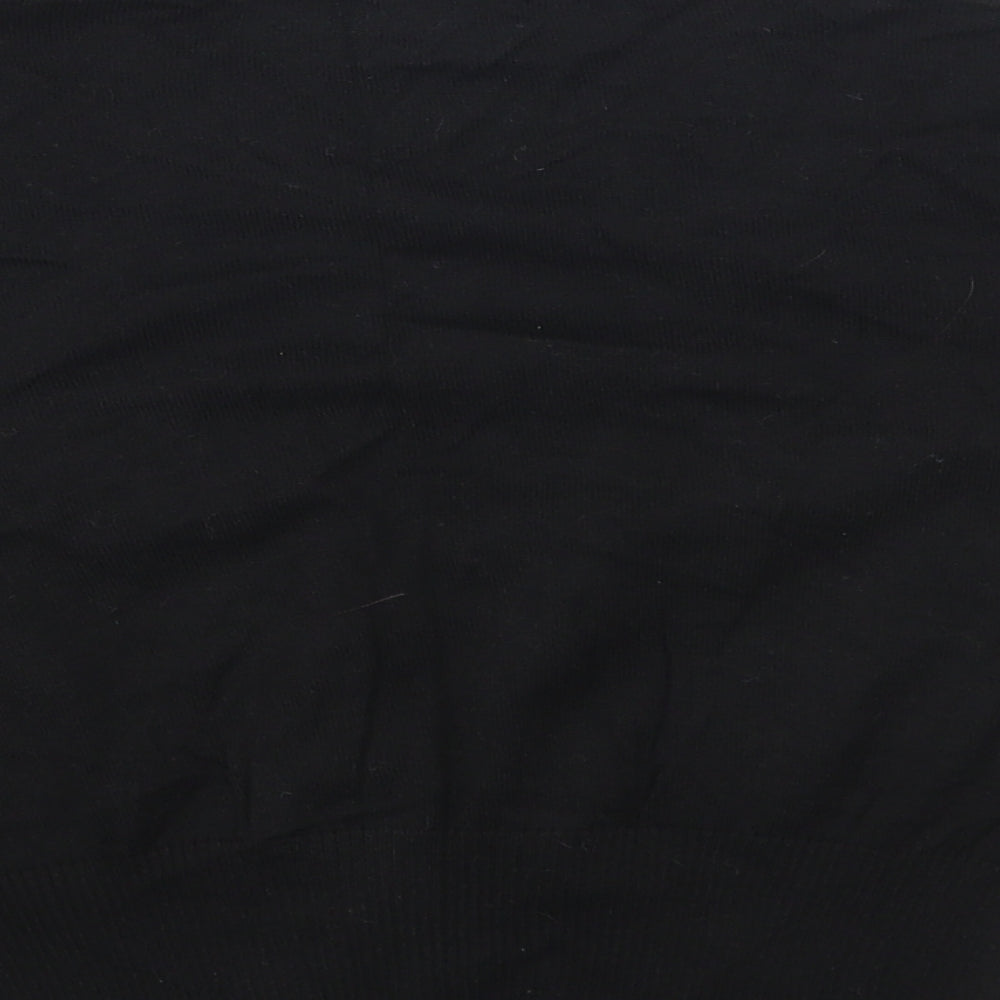 Peacocks Womens Black V-Neck Cotton Cardigan Jumper Size 14