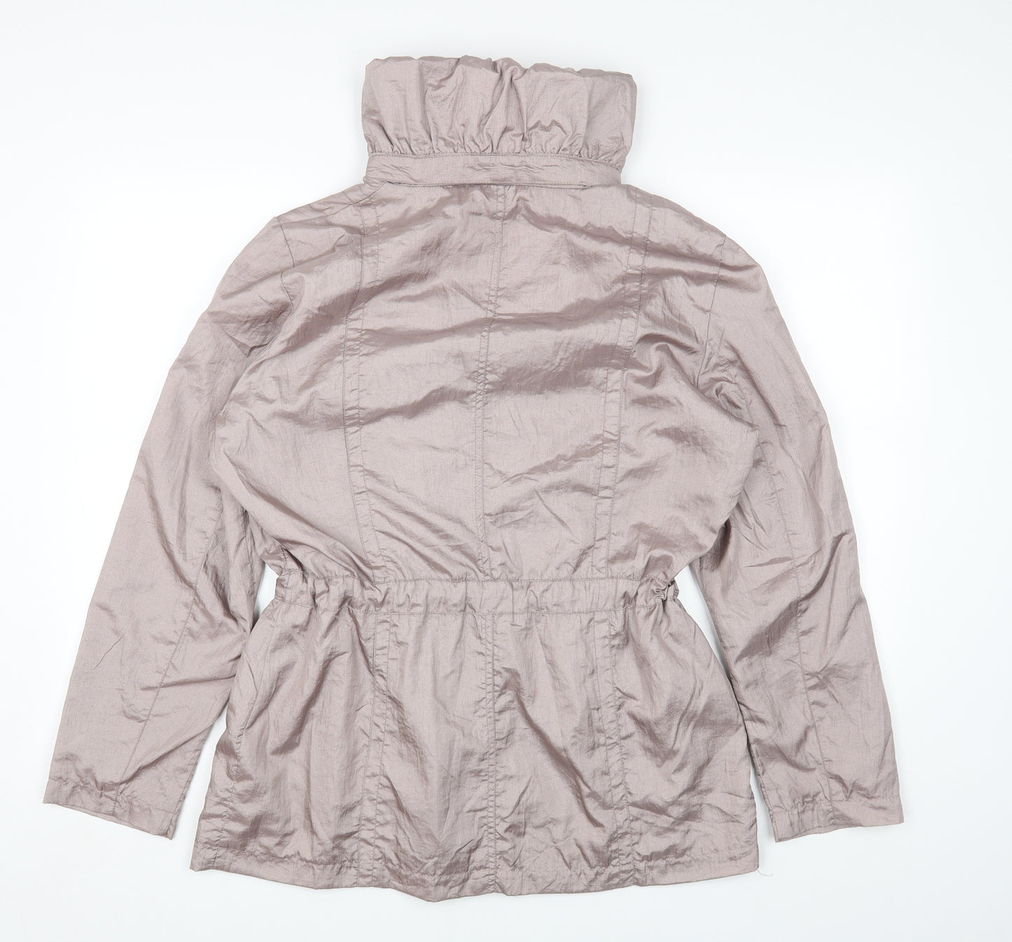 Bonmarché Womens Purple Windbreaker Coat Size 16 Zip