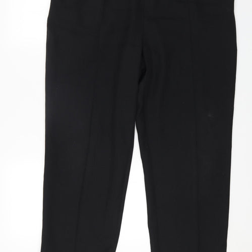 Marks and Spencer Womens Black Polyester Trousers Size 18 L25 in Regular