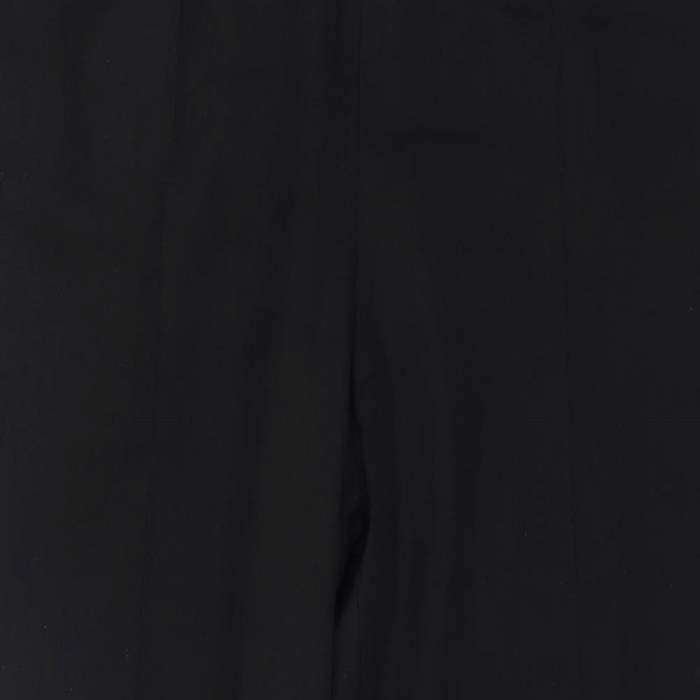 Marks and Spencer Womens Black Polyester Trousers Size 18 L25 in Regular