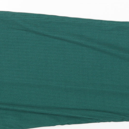 SheIn Womens Green Polyester Bodycon Size S Round Neck Pullover
