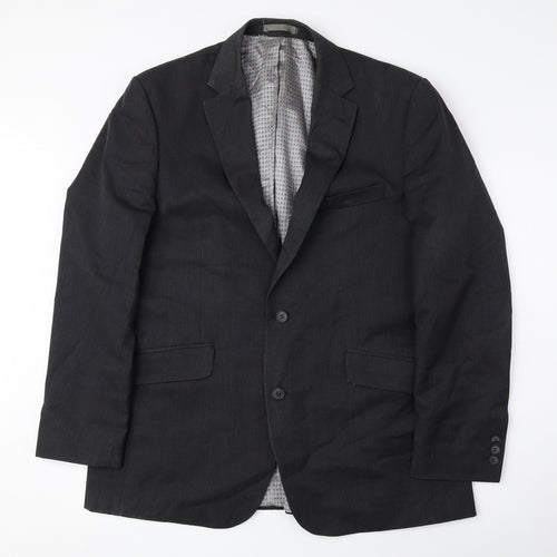 Preworn Mens Grey Wool Jacket Suit Jacket Size 42