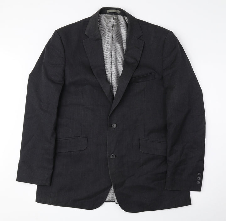 Preworn Mens Grey Wool Jacket Suit Jacket Size 42