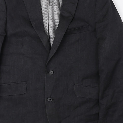 Preworn Mens Grey Wool Jacket Suit Jacket Size 42