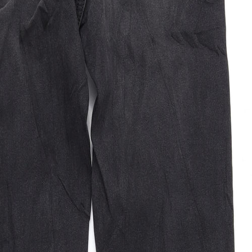 Marks and Spencer Womens Grey Cotton Skinny Jeans Size 10 L30 in Regular Zip