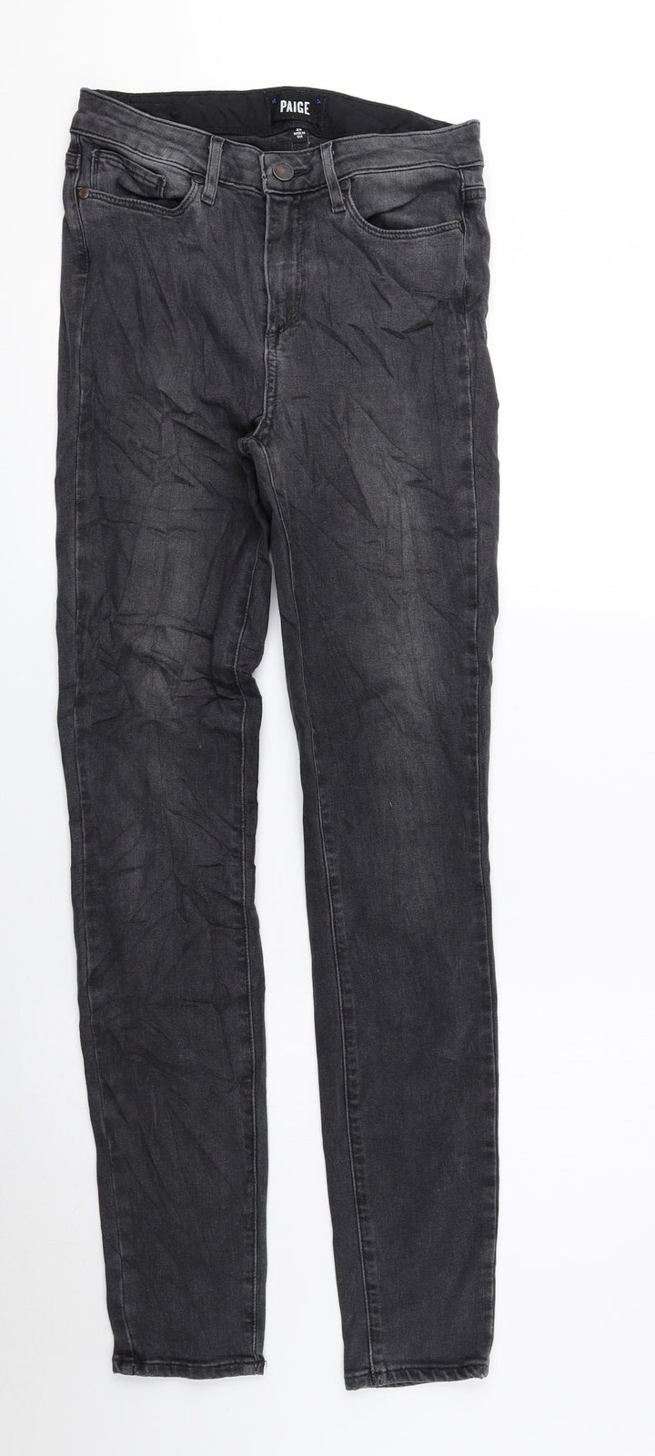 Paige Mens Grey Cotton Skinny Jeans Size 26 in L29 in Regular Zip