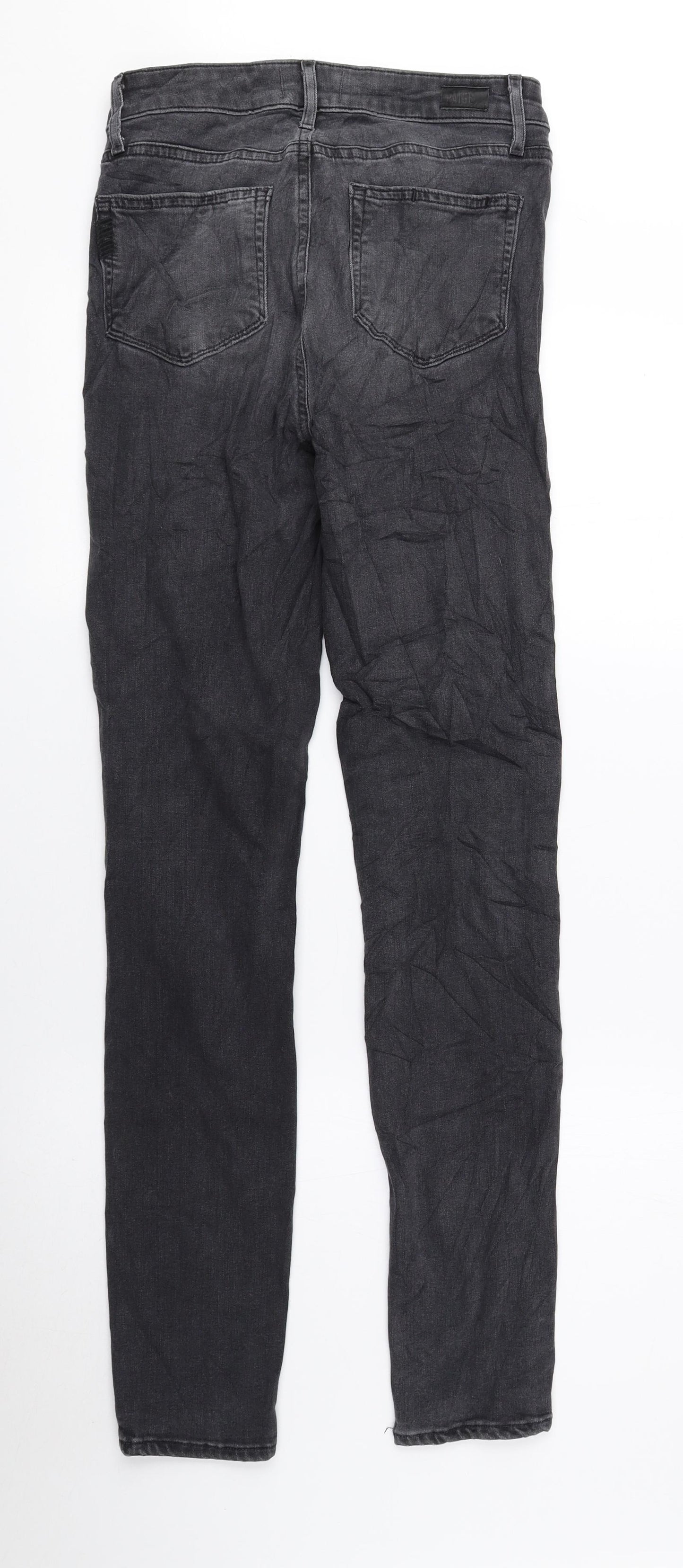 Paige Mens Grey Cotton Skinny Jeans Size 26 in L29 in Regular Zip