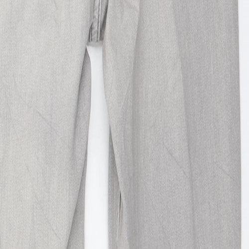 Marks and Spencer Womens Grey Cotton Skinny Jeans Size 10 L28 in Regular Zip