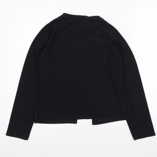 Select Womens Black Jacket Blazer Size 14 Hook & Eye