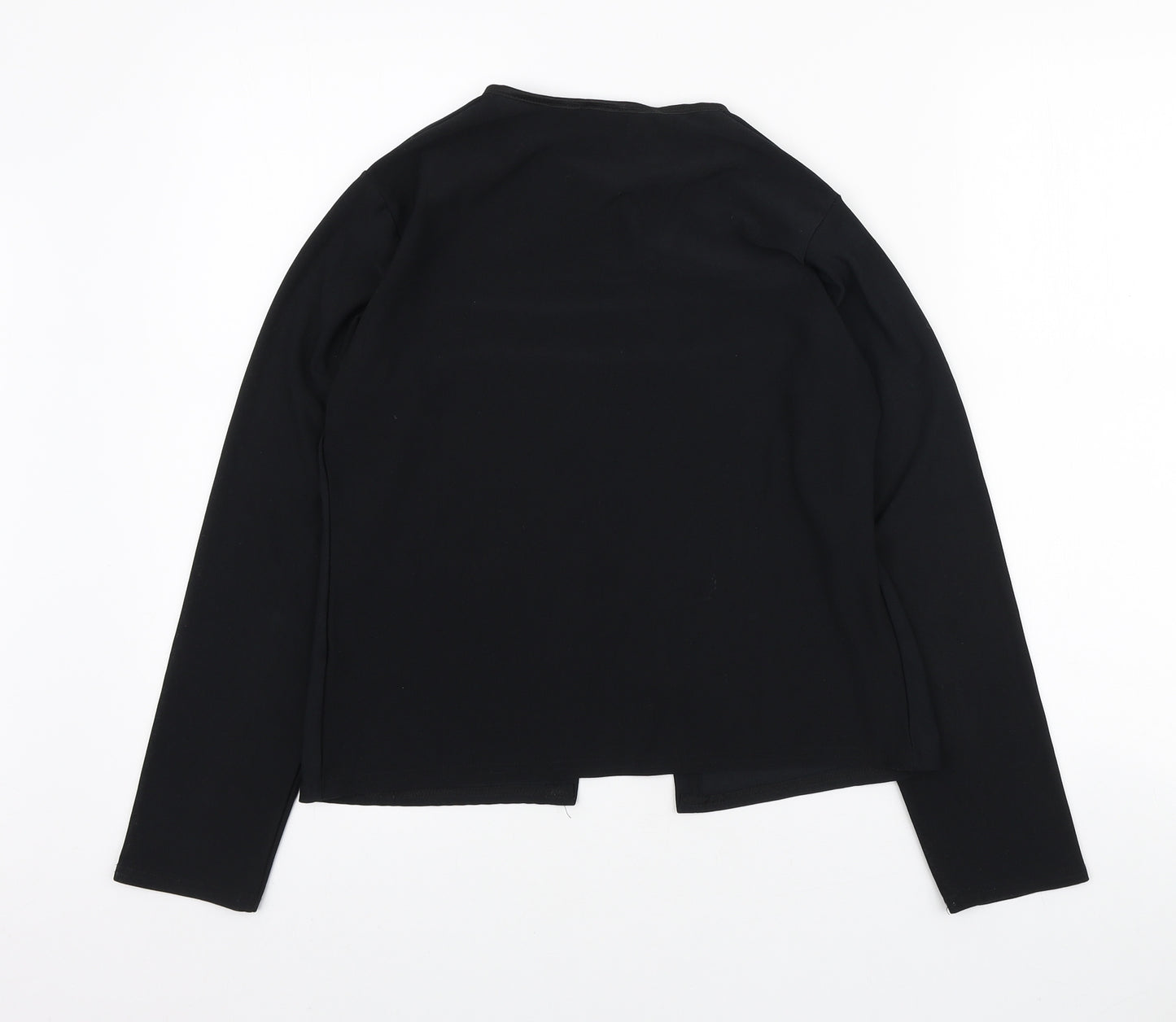 Select Womens Black Jacket Blazer Size 14 Hook & Eye