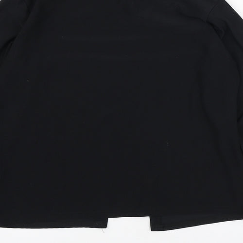 Select Womens Black Jacket Blazer Size 14 Hook & Eye