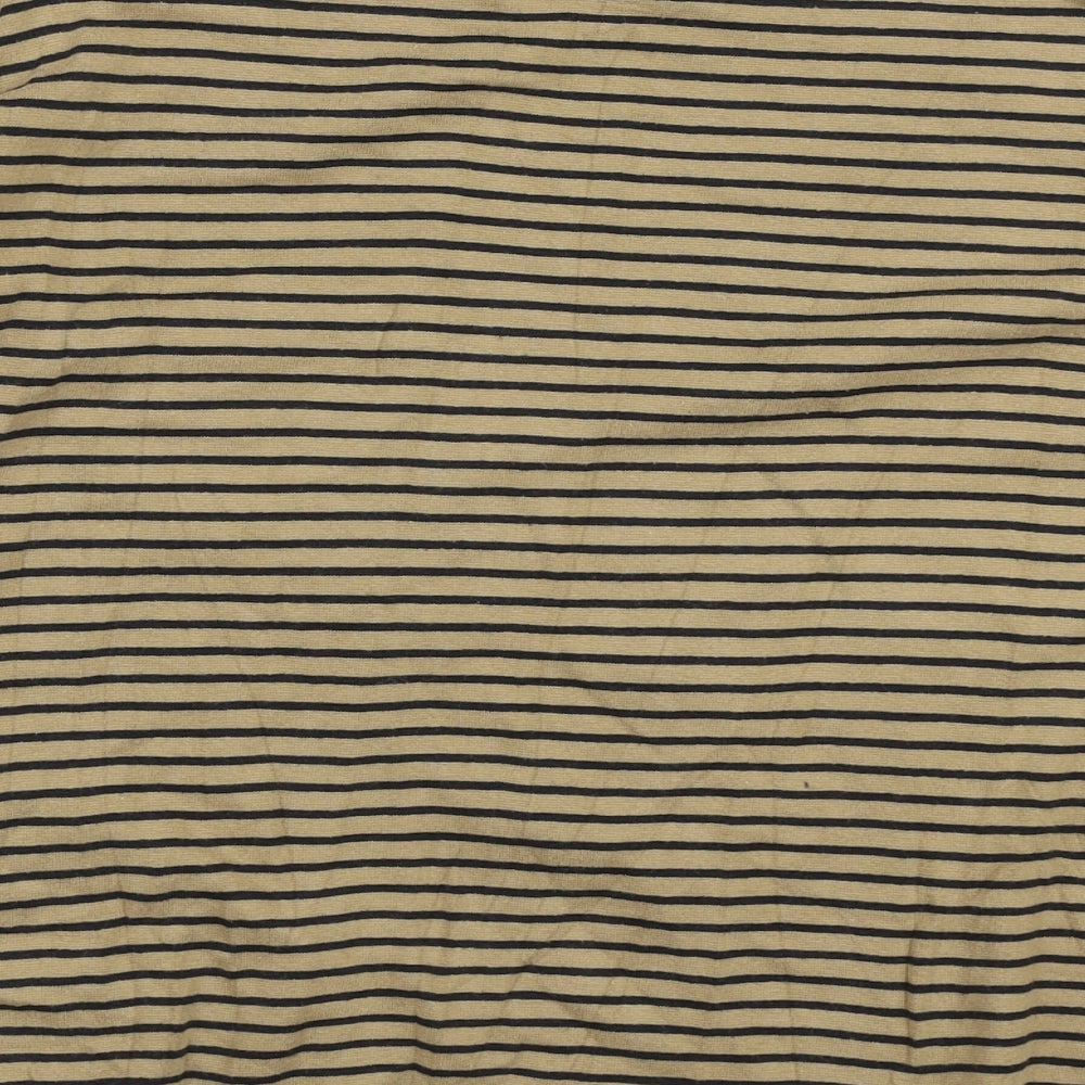 F&F Womens Brown Striped Polyester Pullover Sweatshirt Size 18 Pullover