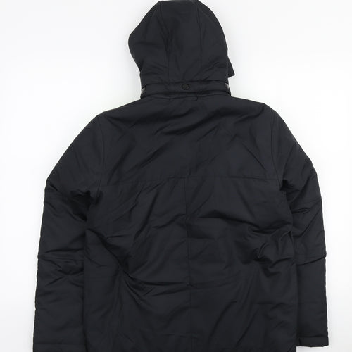 Nike Boys Black Quilted Jacket Size 12-13 Years Zip - Manchester City F.C.