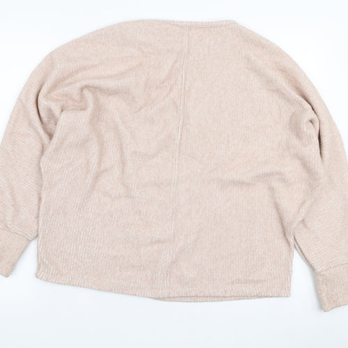 George Womens Pink Polyester Pullover Sweatshirt Size M Pullover