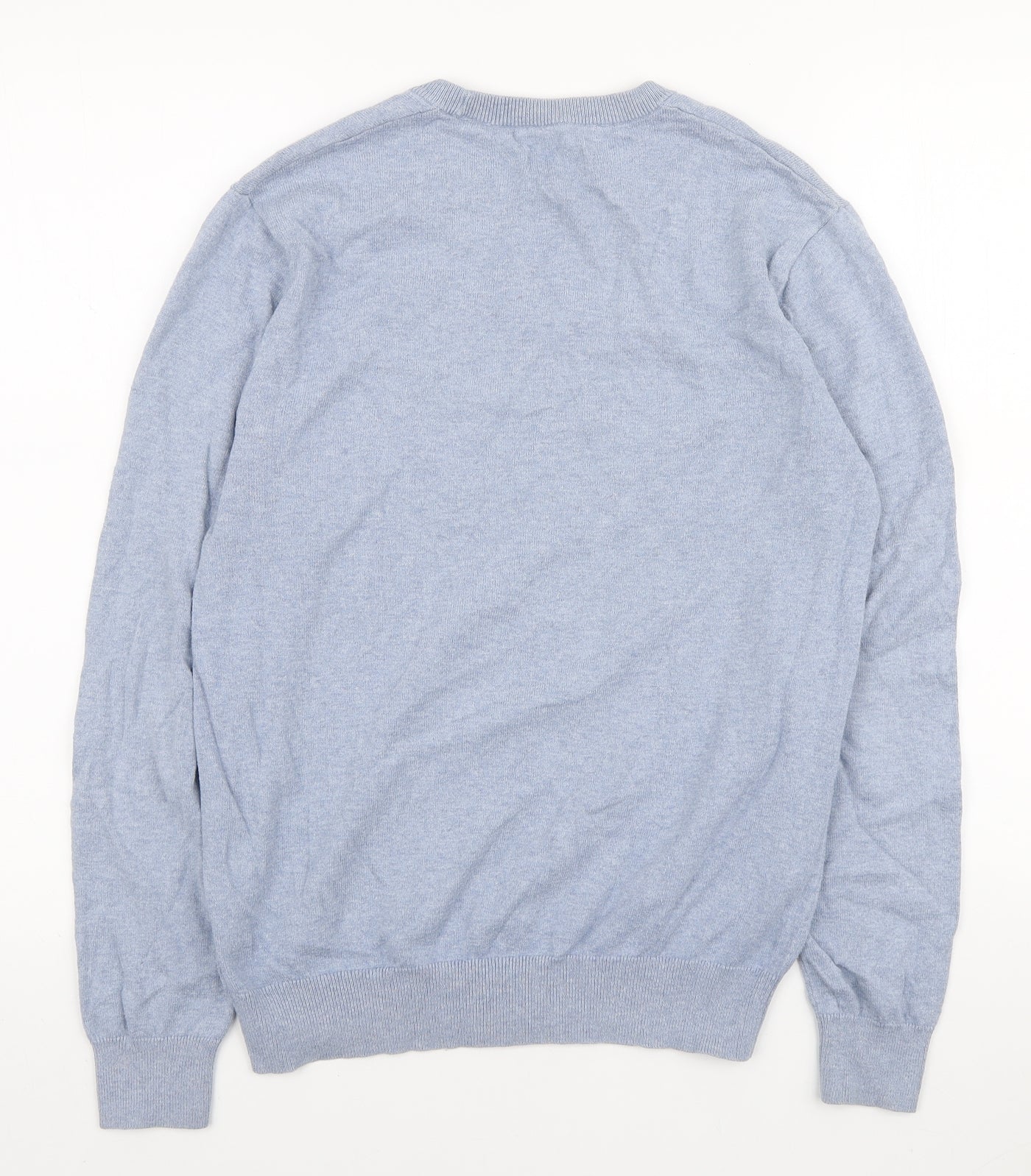 Jack Wills Womens Blue Round Neck Cotton Pullover Jumper Size S