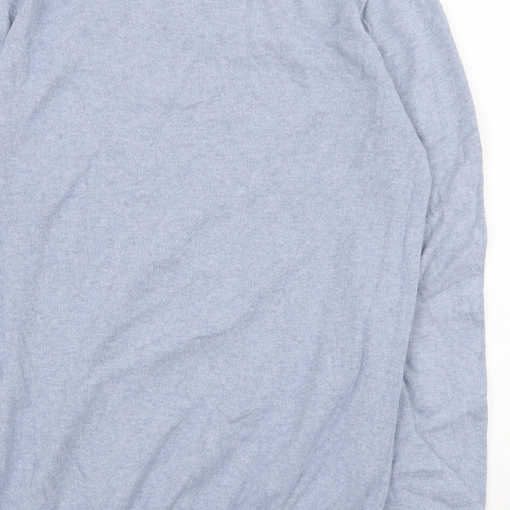 Jack Wills Womens Blue Round Neck Cotton Pullover Jumper Size S