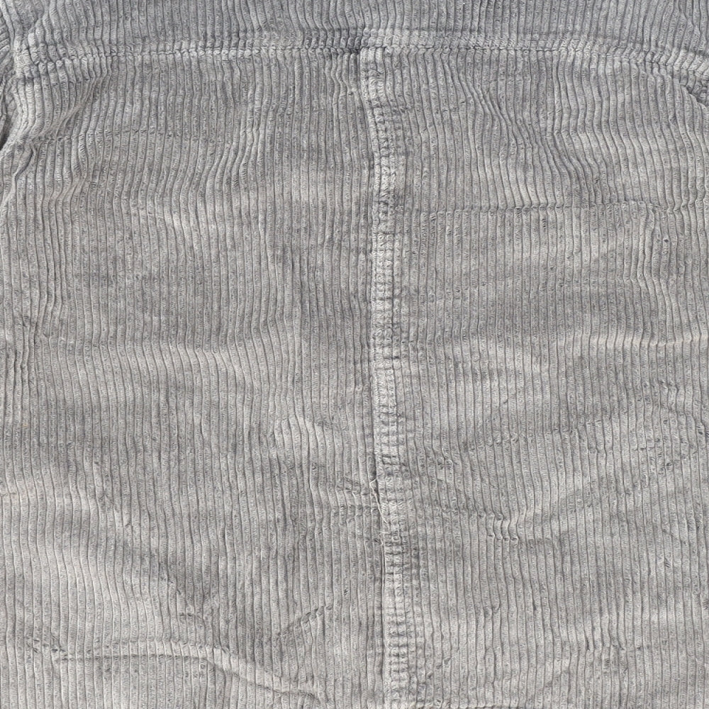 Zara Womens Grey Jacket Size 6 Snap