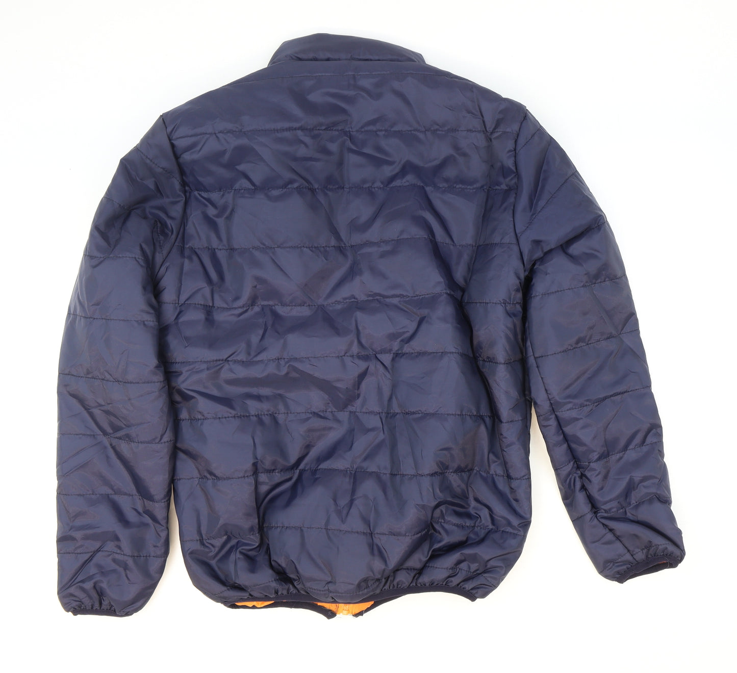 Preworn Mens Blue Puffer Jacket Jacket Size XL Zip