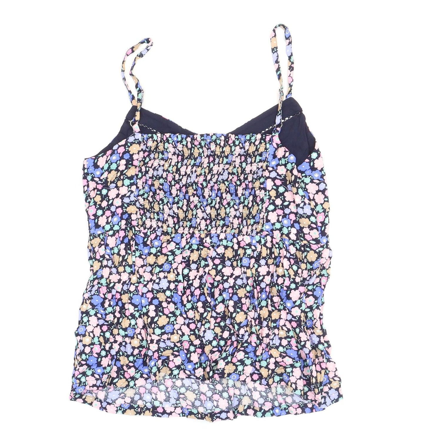 Marks and Spencer Womens Multicoloured Floral Viscose Camisole Blouse Size 8 V-Neck