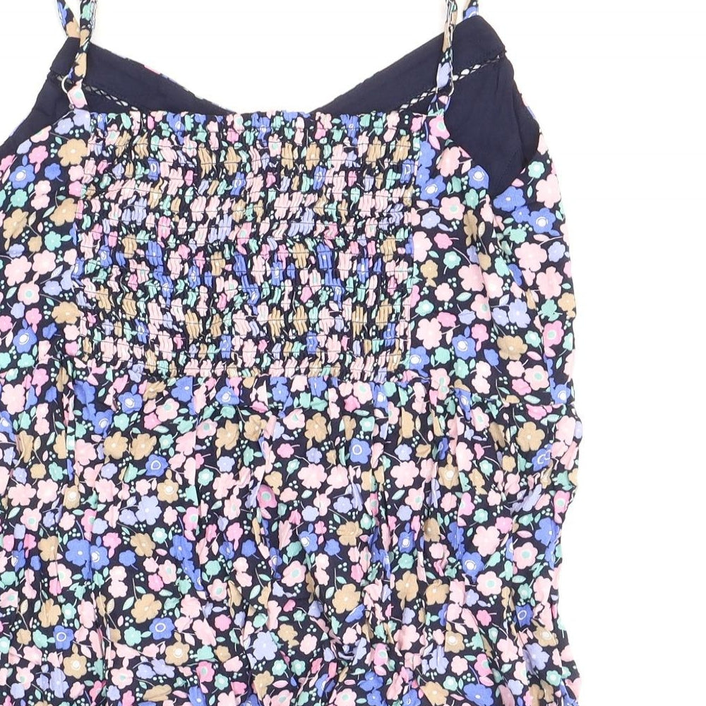 Marks and Spencer Womens Multicoloured Floral Viscose Camisole Blouse Size 8 V-Neck