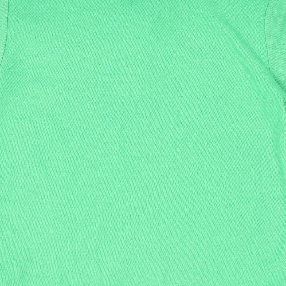 Slazenger Boys Green Polyester Basic Polo Size 13 Years Collared Button