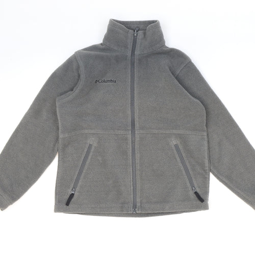 Columbia Boys Grey Jacket Size 10 Years Zip