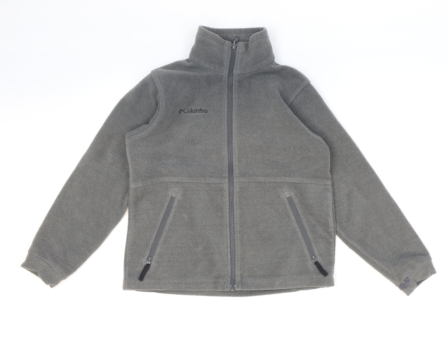 Columbia Boys Grey Jacket Size 10 Years Zip