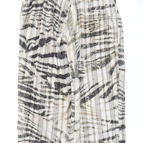 Feelhoo Womens Multicoloured Animal Print Polyester Windbreaker Trousers Size S L30 in Regular Tie