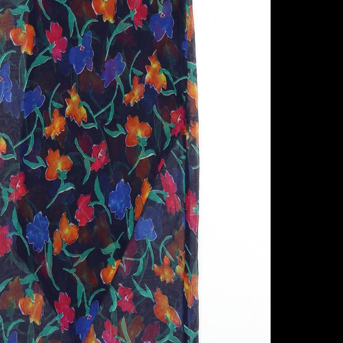 Debenhams Womens Multicoloured Floral Polyester Wrap Skirt Size M Tie - Beach Cover-up