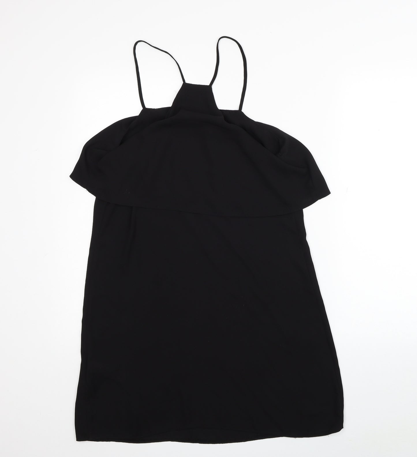 New Look Womens Black Polyester Camisole Tank Size 12 Square Neck