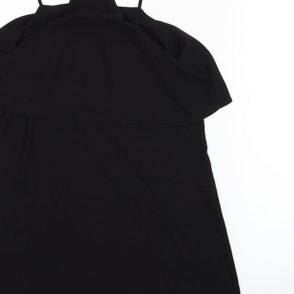 New Look Womens Black Polyester Camisole Tank Size 12 Square Neck