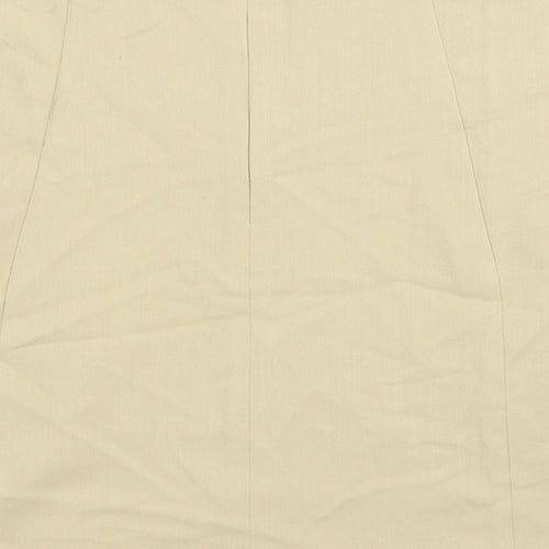 Miss Selfridge Womens Beige Polyester A-Line Skirt Size 16 Zip