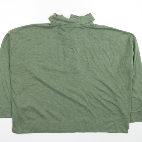 TU Womens Green Polyester Pullover Sweatshirt Size 18 Pullover