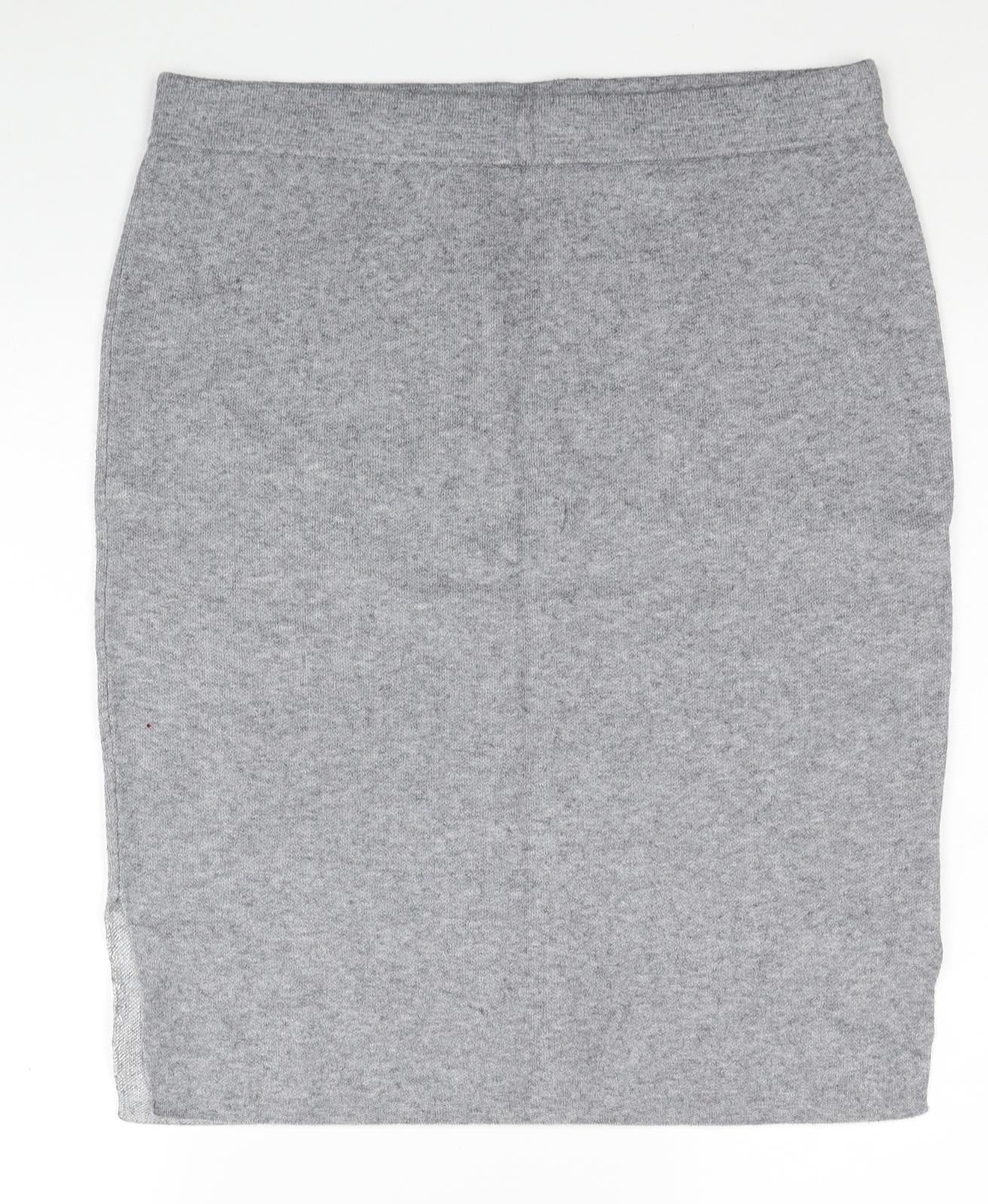 TU Womens Grey Viscose Bandage Skirt Size 16