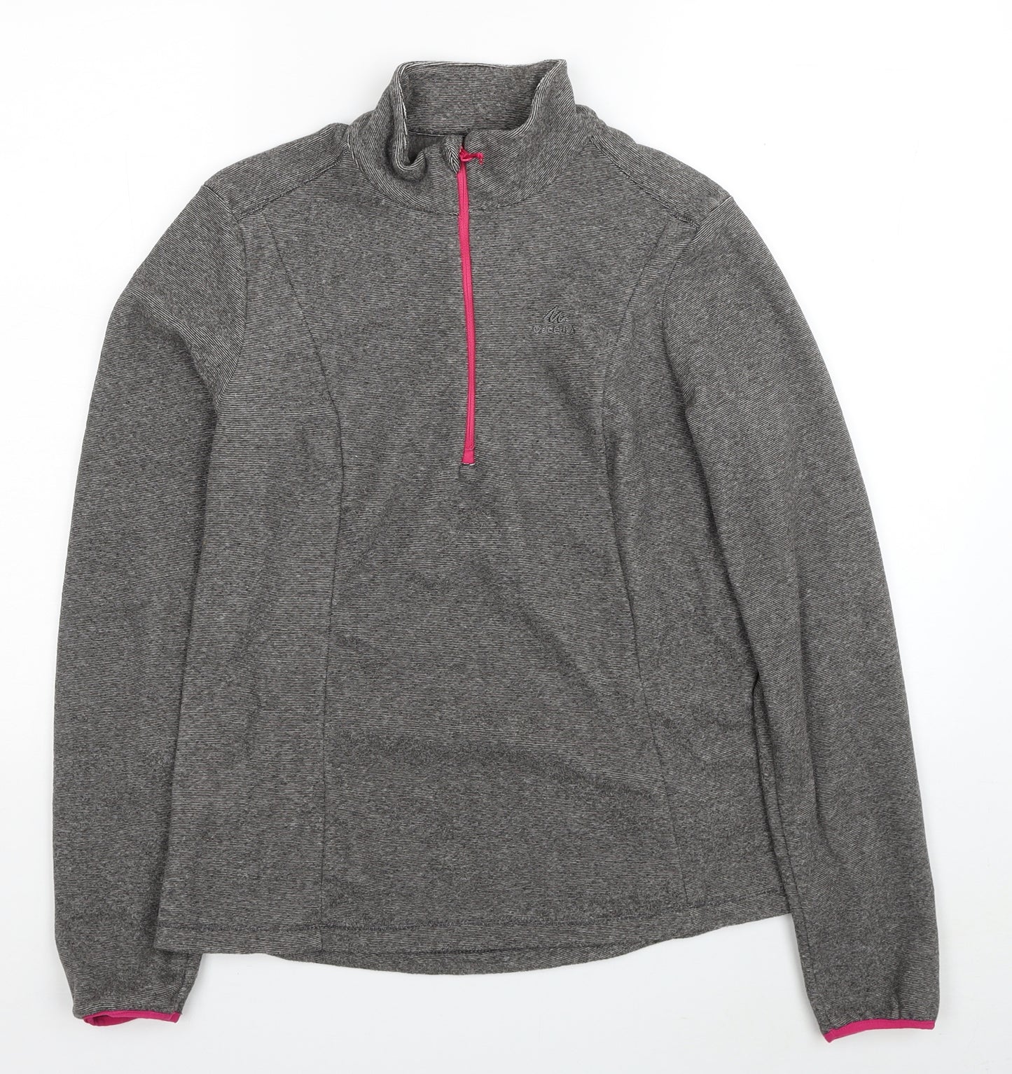 DECATHLON Womens Grey Polyester Pullover Sweatshirt Size M Pullover