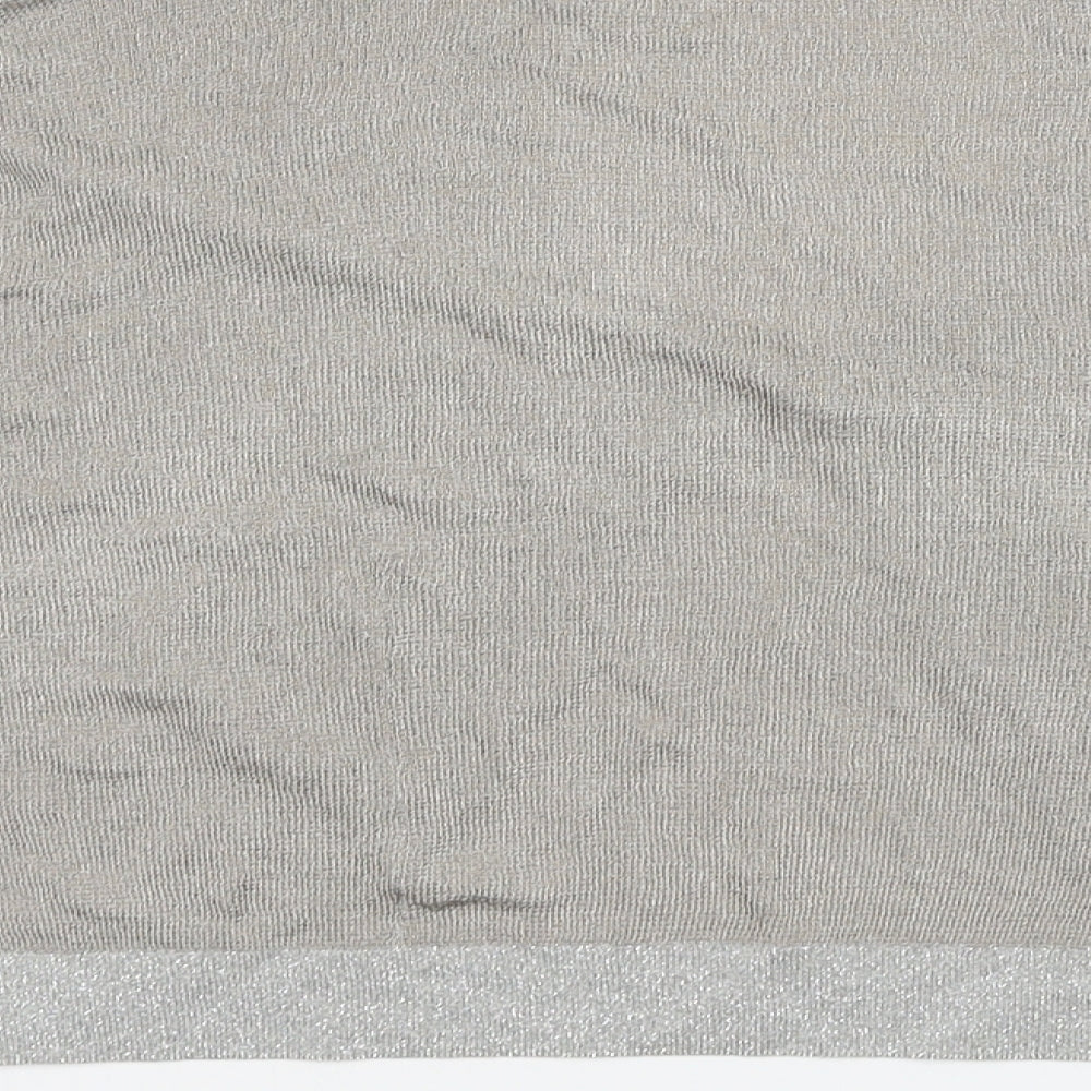 Alex&Co Womens Grey Round Neck Viscose Shrug Jumper Size 20