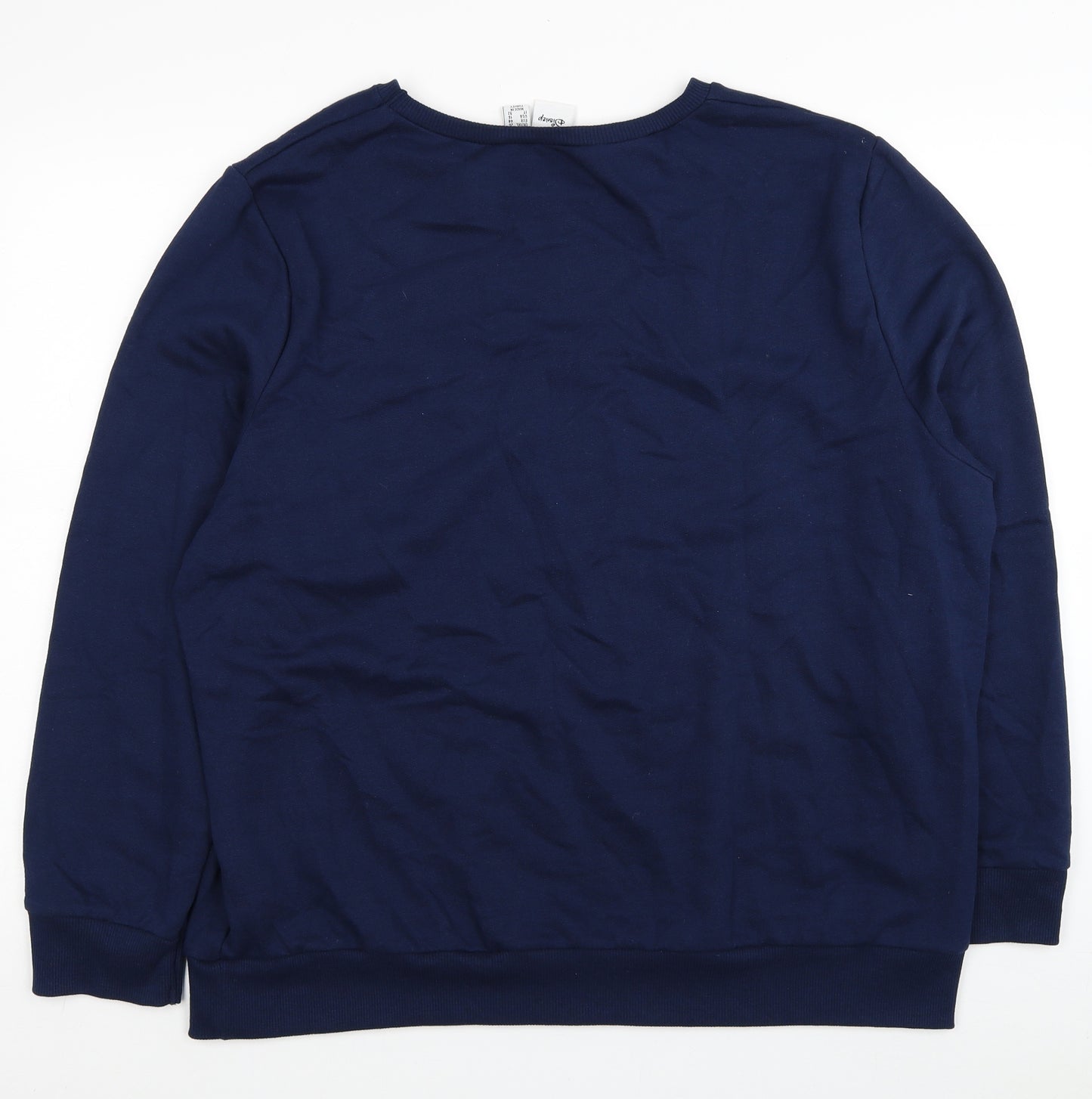Disney Womens Blue Cotton Pullover Sweatshirt Size 20 Pullover - Stitch
