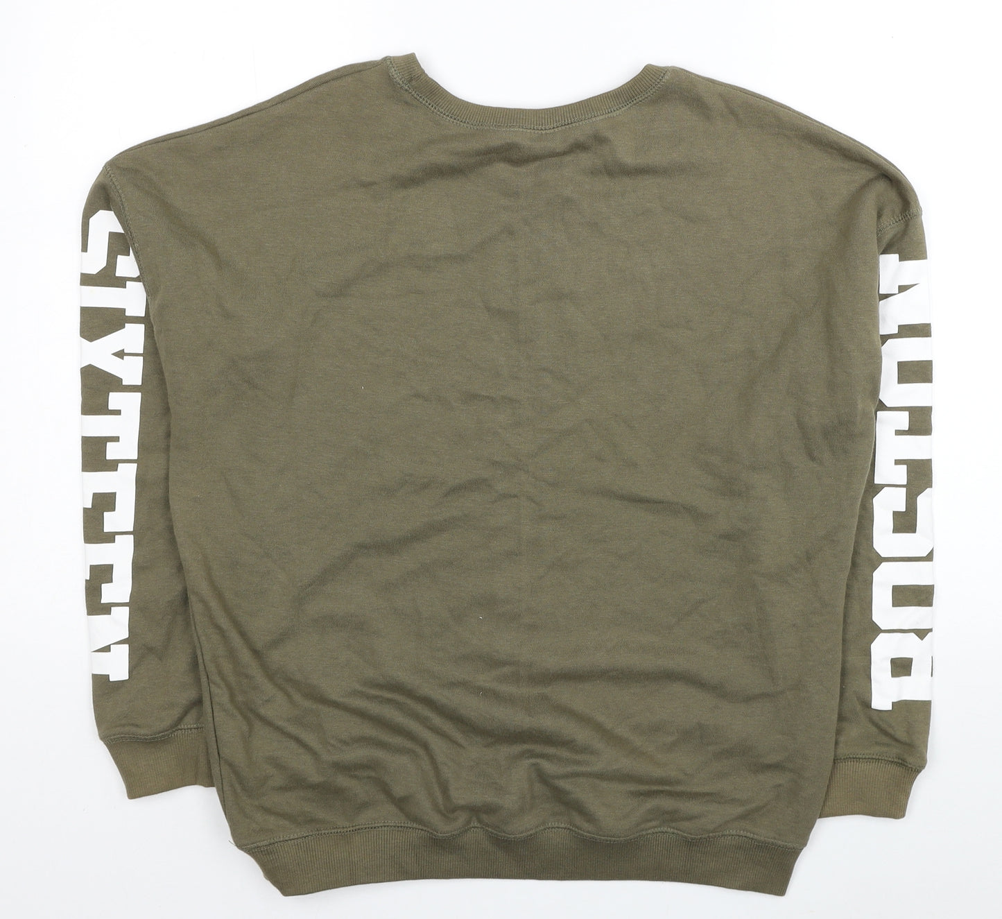 New Look Boys Green Polyester Pullover Sweatshirt Size 14-15 Years Pullover - Sixteen