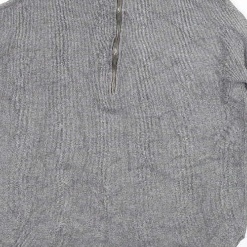 Atmosphere Womens Grey Round Neck Viscose Pullover Jumper Size 10