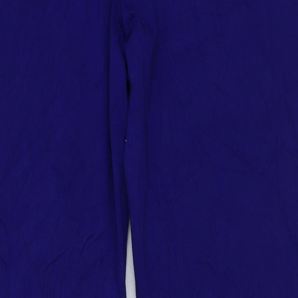 Marks and Spencer Womens Blue Cotton Straight Jeans Size 18 L30 in Regular Button