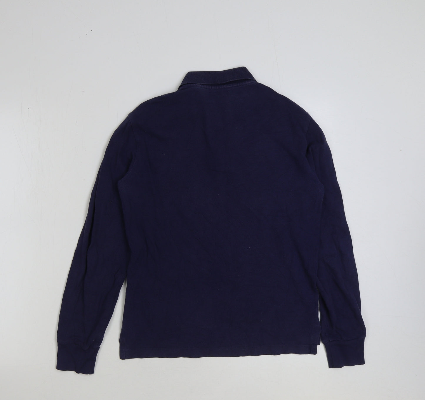 Ralph Lauren Mens Blue Cotton Polo Size S Collared Button